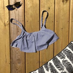 Xhilaration Striped Bralette Bikini Top